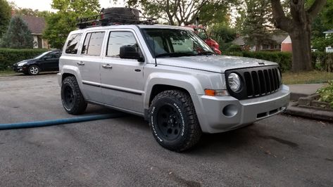 Tire Size | Jeep Patriot Forums Jeep Patriot Lifted, Jeep Patriot Accessories, 2010 Jeep Liberty, 2014 Jeep Patriot, Silver Jeep, Jeep Patriot Sport, Jeep Wk, Jeep Mods, 2016 Jeep