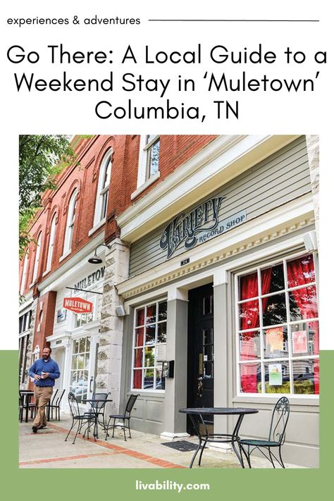 What to do, where to stay, and most importantly, how to find the local obsessions in Columbia, Tennessee. Columbia Tennessee, Columbia Tn, Girls Trips, Girls Getaway, Record Shop, Southern Hospitality, Family Event, Good Ole, Local Restaurant