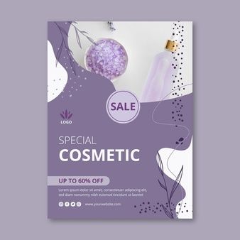 Spa Brochure, Graphic Design Portfolio Cover, Photoshop Logo, Flyers Design, Cosmetics Banner, Instagram Banner, Small Business Inspiration, Flyer Printing, Cosmetic Design