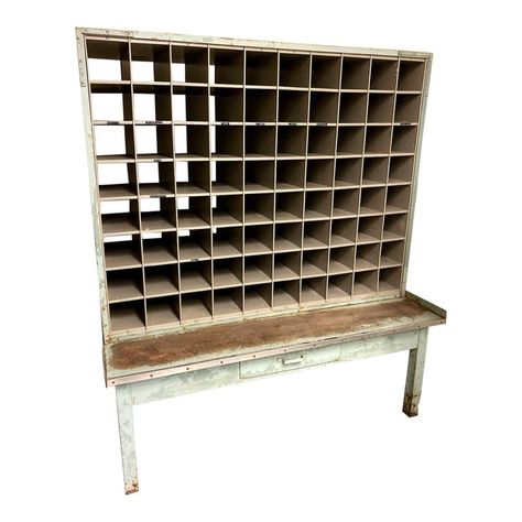 Mail Sorters, Hall Storage, Vintage Mail, Mail Slots, Mail Sorter, Old Post Office, Mail Holder, Card Display, Wood Post