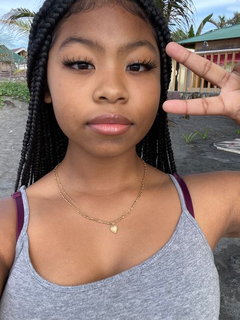 Blasian Braids, Blasian Woman, Blasian Girl, Bun With Curls, Pretty Dark Skin, Protective Hairstyles Braids, Girl Inspiration, Dream Hair, Pretty Selfies