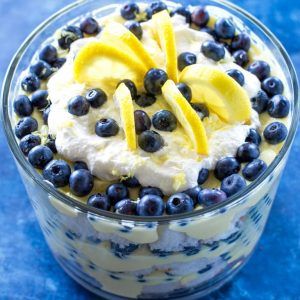 Lemon Blueberry Trifle - Print Trifle With Angel Food Cake, Lemon Blueberry Trifle, Blueberry Trifle, The Girl Who Ate Everything, Cake Lemon, Thanksgiving Desserts Easy, Trifle Desserts, Blueberry Desserts, Lemon Pudding