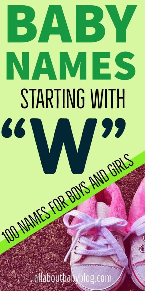 Baby names starting with "W" - 2020 W Baby Names, W Names, Names Starting With A, Unique Boy Names, Unisex Baby Names, Powerful Names, Baby Girl Name, Baby Registry Checklist, Registry Checklist