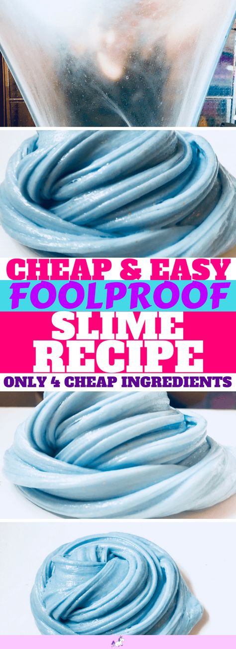 Cheap & Easy Foolproof slime recipe #Easy Slime Recipe #bestslimerecipe #stretchyslime #kidscraftactivities #makeslimeforkids #slime #makingslime #kidsartsandcrafts Diy Slime For Kids, Funny Crafts For Kids, Ingredients To Make Slime, Slime Recipe Easy, Make Slime For Kids, Arts And Crafts For Kids Easy, Activities To Do With Toddlers, Cheap Kids Crafts, Cheap Slime