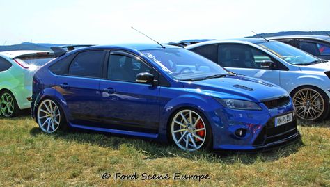 Blue Ford Focus ST / RS mk2.5  5 doors Ford Focus Mk2 Modified, Polo Modified, Vw Polo Modified, Ford Focus 2009, Ford St, Ford Motorsport, Ford Focus Rs, Focus Rs, Ford Car