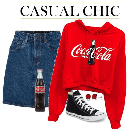 Coca Cola Outfit, Mexican Coke, Outfit Inspired, Outfit Maker, Outfit Shoplook, Chuck Taylors, Coca Cola, Casual Chic, Date Night