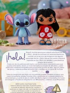 Lilly Doll, Stitch Amigurumi, Crochet Unicorn Hat, Doll Amigurumi Free Pattern, Diy Crochet Patterns, Crochet Hack, Crochet Unicorn, Fun Crochet Projects, Lilo Stitch