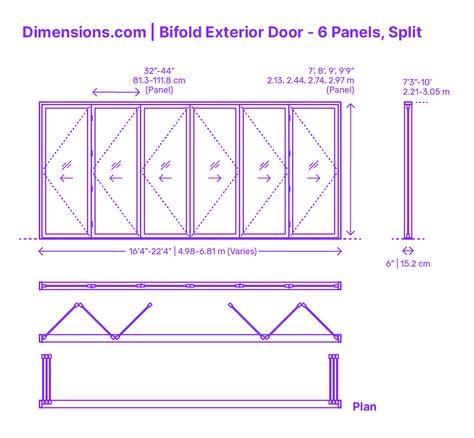 Folding Door Exterior, How To Make Bifold Doors, Folded Door, Bifold Exterior Doors, Bifold Door Ideas, Sliding Folding Door, Folding Doors Exterior, Folding Closet Doors, Glass Bifold Doors