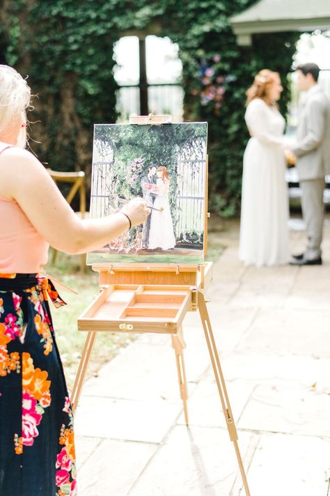 Wedding Art Painting, Romantic Theme Wedding, Wedding Painting, Event Planning Tips, Wedding Details Card, Live Painting, Fabulous Wedding, Ceremony Wedding, Marrying My Best Friend