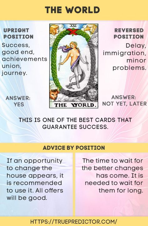 The World Tarot card meaning in the future, love and career readings World Card Tarot Meaning, The World Tarot Card Meaning, The World Tarot Meaning, The World Card Tarot, World Tarot Card, Star Reversed Tarot Meaning, The Tower In Reverse Tarot Meaning, The Tower Tarot Meaning Reversed, The World Tarot Card