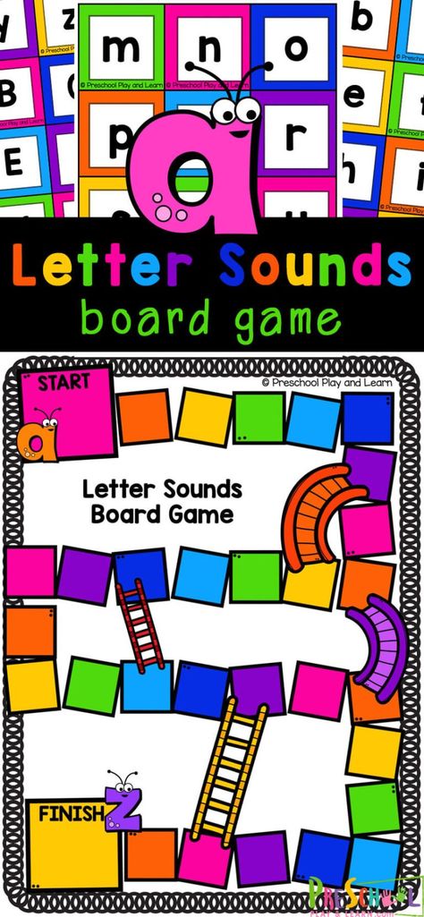 This Letter Sounds Games is a great way to work on initial sounds while playing a fun phonics game. Use this free printable beginning sounds game as part of a literacy or alphabet study or for extra work for toddler, preschool, pre-k, and kindergarten age kids. Simply print letter sounds printable and you are ready to play and learn with this hands-on phonics activity for children. Initial Sounds Activities Kindergarten, Letter Id And Sound Activities, Hands On Literacy Activities Kindergarten, Games To Teach Letter Sounds, Letter Sound Review Games, 4k Alphabet Activities, Alphabet Letters And Sounds, Teaching Letters And Sounds Preschool, Fundations Kindergarten Free