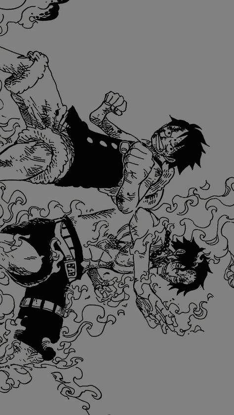 One Piece Manga Drawing, Ace And Luffy Manga, Ace Manga Wallpaper, Manga One Piece Wallpaper, Ace And Luffy Wallpaper, Ace One Piece Drawing, Luffy Manga Wallpaper, Ace Wallpaper One Piece, One Piece Manga Art