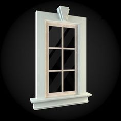 Window Trim Exterior, Window Molding, Architecture 3d, Windows Exterior, Window Trim, Window Frames, Window Design, Architecture Model, Bar Design