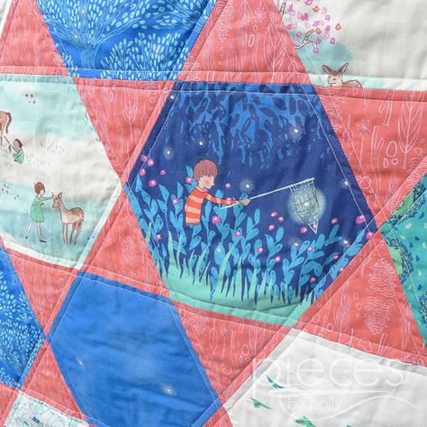 Seeing Stars ... I-Spy Quilt Quilted Hot Pads, Hot Pads Tutorial, I Spy Quilt, Hexie Quilt, Quilted Baby Blanket, Picture Quilts, Hexagon Quilt, Textile Crafts, Custom Quilts