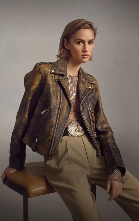 Ralph Lauren Pre-Fall 2023: Leopard & Tweed Style Ralph Lauren Womens Clothing, Ralph Lauren Fall, Looks Country, Ralph Lauren Leather, Ralph Lauren Style, Estilo Chic, Ralph Lauren Collection, Straight Leg Trousers, Ralph Lauren Womens