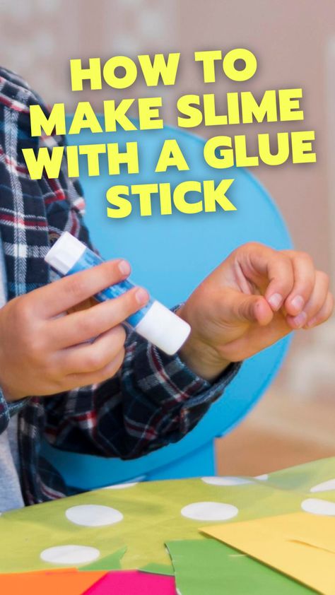 Glue Stick Slime, Slime With Glue, Make Slime At Home, Slime At Home, How To Make Glue, Glue Stick Crafts, Diy Glue, Making Slime, Slime No Glue