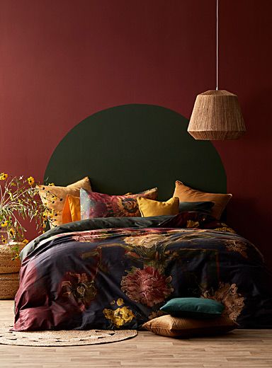 Gladioli Red duvet cover set | Beddinghouse | Duvet Covers | Bedroom | Simons Bedroom Bed Design Modern, Maroon Bedroom, Double Loft Beds, Exotic Bedrooms, Burgundy Bedroom, Red Duvet, Bedroom Duvet, Double Bed Designs, Red Duvet Cover