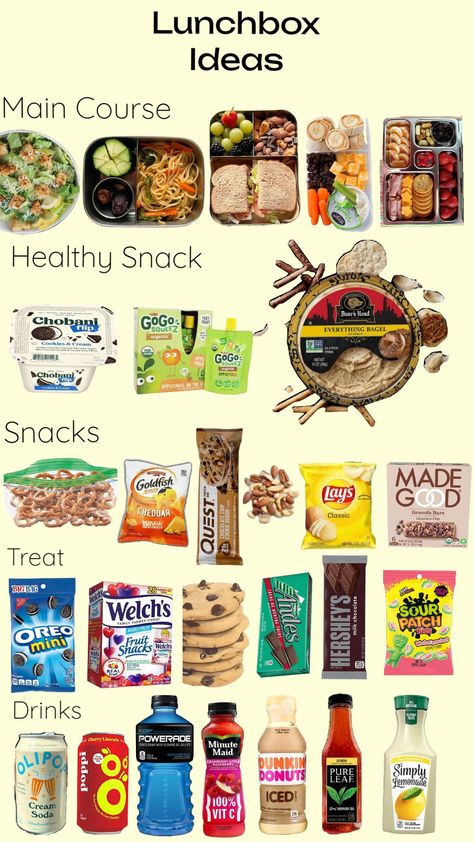 lunch box ideas for work or school! #lunch #lunchbox #snacks #healthy #healthylunch Luch Ideas For Middle School, School Lunch Ideas For 6th Grade, Back To School Bento Box Ideas, Healthy Lunchbox Ideas For School, Fruit For Lunch Lunchbox Ideas, Scho Lunch Ideas, High Schooler Lunch Ideas, Cute Lunchbox For School, Ideas For Lunch At School