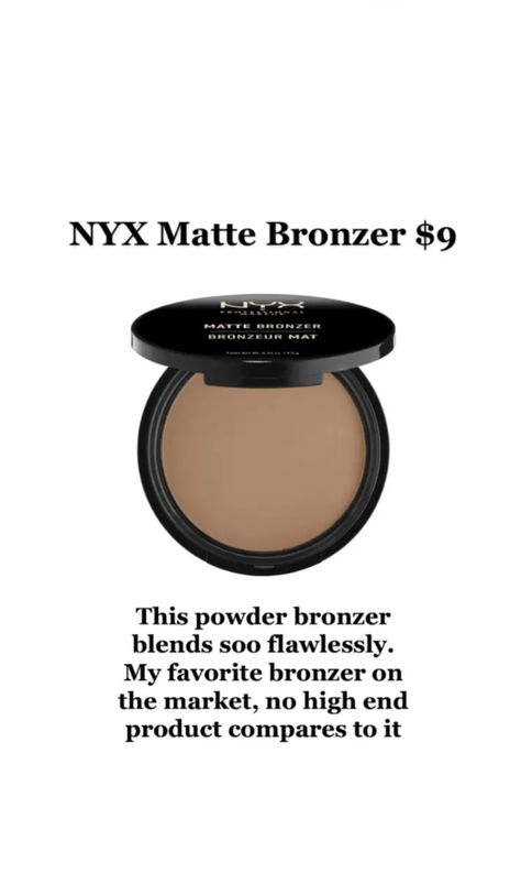 Nyx Matte Bronzer, Matte Bronzer, High End Products, Nyx Professional Makeup, Clean Skin, Nyx, Bronzer, Makeup Inspo, Beauty Skin