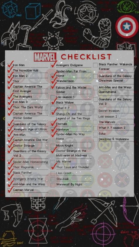 #marvel #mcu #marvelcinematicuniverse #marvelchallenge Mcu Chronological Order, Iron Man Avengers, Iron Man 3, Chronological Order, The Dark World, Incredible Hulk, Winter Soldier, Guardians Of The Galaxy, Christmas Special