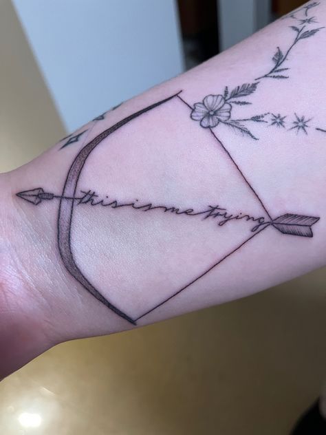 this is me trying, the archer, folklore, lover Taylor Swift Tattoo This Is Me Trying, Archer Tattoo Taylor Swift, Archer Tv Show Tattoo, The Archer Quotes Taylor Swift, This Is Me Trying Tattoo, Taylor Swift Inspired Tattoos The Archer, The Archer Taylor Swift Art, The Archer Tattoo, Archer Tattoo