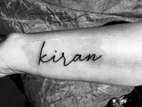 Kiran Name, Tattoo Name, Awesome Tattoo, Name Tattoo, Name Tattoos, Tattoo Tattoo, My Name, Tattoos For Guys, Tattoo Quotes