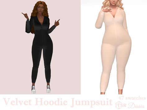 Sims 4 Cc Black Jumpsuit, Essentials Hoodie Sims 4, Sims 4 Crewneck Cc, Ts4 Jumpsuit, Body Suit Sims 4 Cc, Jumpsuit Sims 4 Cc, Sims 4 Cc Clothes Hoodie, Sims 4 Tracksuit, Sims 4 Cc Body Suit