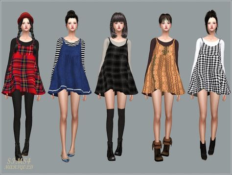 Sims 4 CC's - The Best: Dress and Accessory Shirts by Marigold Sims 4 Shirt Accessory, Layering Accessories, Marigold Sims 4, The Sims 4 Mod, Dress Layering, Ts4 Mods, Alpha Cc, Sims 4 Cc Kids Clothing, 5 Outfits