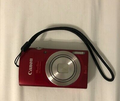 Red Canon Camera, Red Digital Camera, Red Camera Aesthetic, 2000s Camera, Canon Powershot Elph 180, Powershot Camera, Red Camera, Red Video, Small Waist Workout