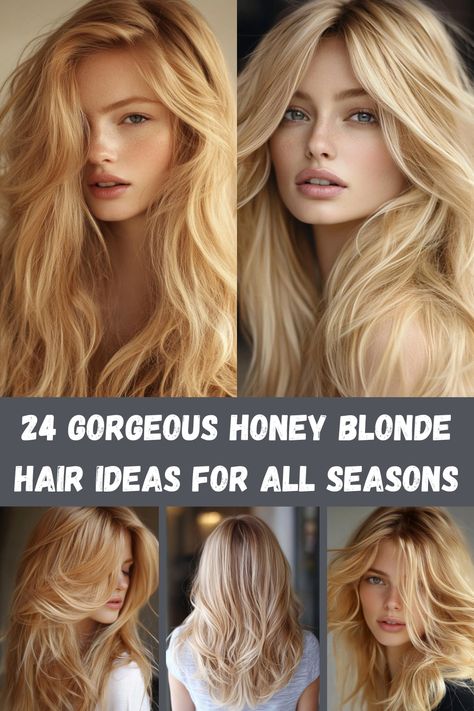 Honey blonde is the perfect balance of warmth and brightness. Explore 24 gorgeous honey blonde hair ideas that will keep you glowing through all seasons. Icy Golden Blonde Hair, Soft Honey Blonde Hair, Honey Butter Blonde Hair, Honey Blonde Hair Inspiration, Caramel Blonde Hair Honey, Bright Honey Blonde Hair, Warm Honey Blonde Hair, Honey Blonde With Highlights, Different Types Of Blonde