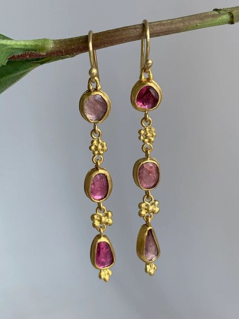 Handmade Gold Tourmaline Earrings, Gold Tourmaline Drop Earrings, Elegant Gold Tourmaline Earrings, Yellow Gold Tourmaline Drop Earrings, Earrings Formal, Formal Jewelry, Dope Jewelry, Funky Jewelry, Jewelry Lookbook