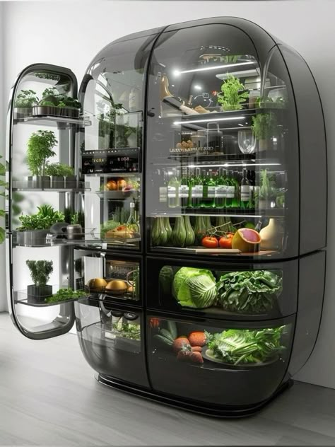 Futuristic Refrigerator, Fendi Home, Food Technology, House Furniture Design, Kitchen Inspiration Design, Design Your Dream House, Luxury Kitchen, Dream House Decor, Casas De Ensueño