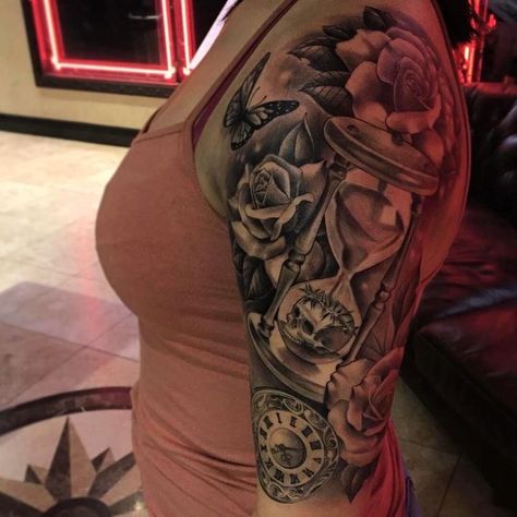 Model Tattoos, Girl Shoulder Tattoos, Tattoos For Women Half Sleeve, Speak No Evil, Leg Tattoos Women, Dope Tattoos For Women, Shoulder Tattoos For Women, Stylist Tattoos, Arm Sleeve Tattoos