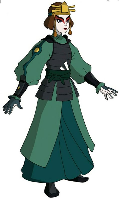 Airbender Clothes, Brown Hair And Green Eyes, Suki Avatar, Kyoshi Warrior, Inspiration Artwork, Avatar Ang, Victorian Romance, Animation Character, Female Eyes