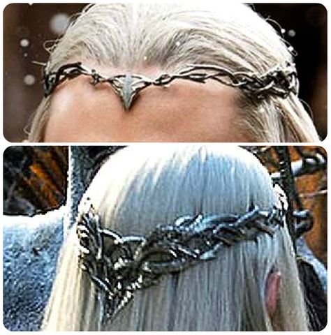 Thranduil wears a circlet in battle.... not very wise lol :p Thranduil Crown, Thranduil Cosplay, Elf Crown, Elven Clothing, Lotr Costume, Legolas And Thranduil, Tolkien Elves, Elven Jewelry, Tauriel