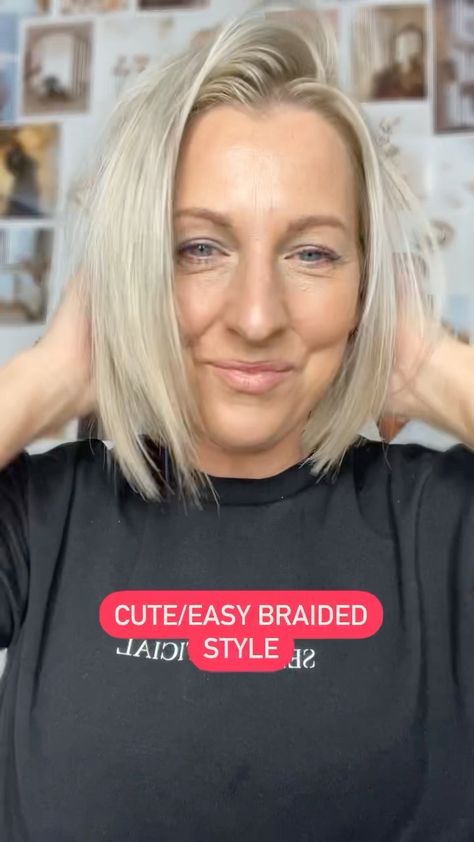 Very Short Half Up Half Down Hair, Top Braid Hairstyles Half Up Short Hair, Short Bob Half Up Half Down, Half Up Half Down Hairstyles For Short Hair, Short Hair Half Up Half Down Casual, Half Up Bob Hairstyles, Shoulder Length Half Up Half Down, Bob Half Up Half Down, Half Up Short Hairstyles