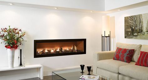 Studio Edge Gas Fires - Gazco Built In Fires, Contemporary Fireplaces Gas Fireplace Ideas, Contemporary Gas Fires, Wall Gas Fires, Inset Stoves, Wall Fires, Contemporary Fireplace, Gas Logs, Gas Fire, Fireplace Ideas