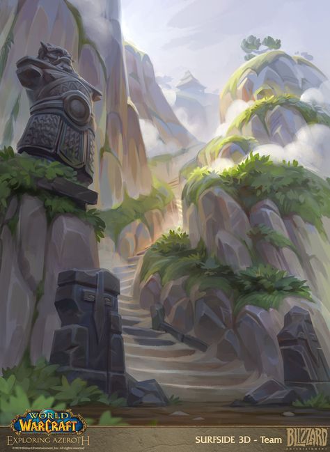 ArtStation - World of Warcraft: Exploring Azeroth: Pandaria 03 World Of Warcraft Art, Warcraft Art, We Are Grateful, Illustration Work, Blizzard Entertainment, Environment Concept Art, World Of Warcraft, Landscape Art, Game Art