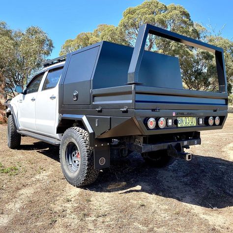 Ute Tray Ideas, Ute Canopy Ideas, Outback Camper, Ute Camping, Custom Ute Trays, Flatbed Truck Beds, Prepper Items, Camping Setup, Ute Canopy