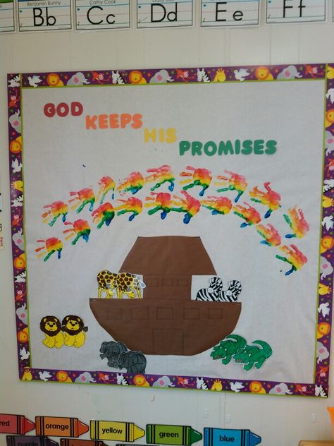 Noahs Ark Noah's Ark Bulletin Board Ideas, Noah’s Ark Classroom Theme, Noahs Ark Wall Decor, Awana Cubbies, Noahs Arc, Church Bulletin Boards, Noah S Ark, Classroom Transformation, Elementary Classroom Decor