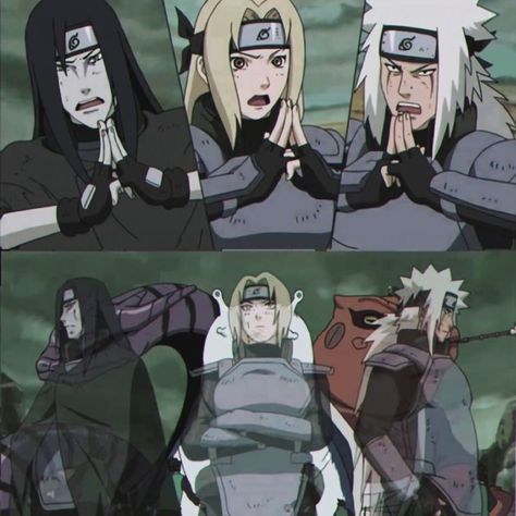 Naruto Legendary Sannin, The Legendary Sannin, Tsunade Jiraiya, Jiraiya And Tsunade, Legendary Sannin, Tsunade And Jiraiya, Shino Aburame, Naruto 1, Naruto Shippuden Sasuke