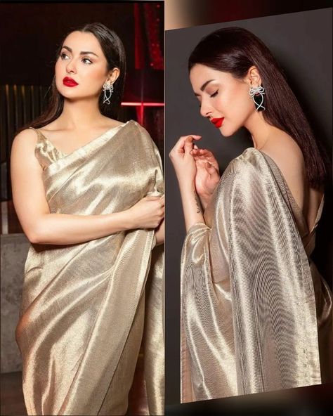 Silk Saree Bollywood, Saree Plain, Trending Saree, Sequins Blouse, Sarees For Girls, Tissue Silk Saree, Saree Bollywood, Hania Amir, Daisy Wallpaper