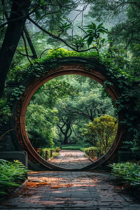 23 Enchanting Ideas for Your Spiritual Garden Sanctuary 38 Sundial Garden Ideas, Japanese Garden Statues, Beautiful Yards Landscaping, Peace Garden Ideas, Zen Water Features, Enchanting Yard, Park Water Feature, Backyard Corner Ideas, Forest Garden Ideas