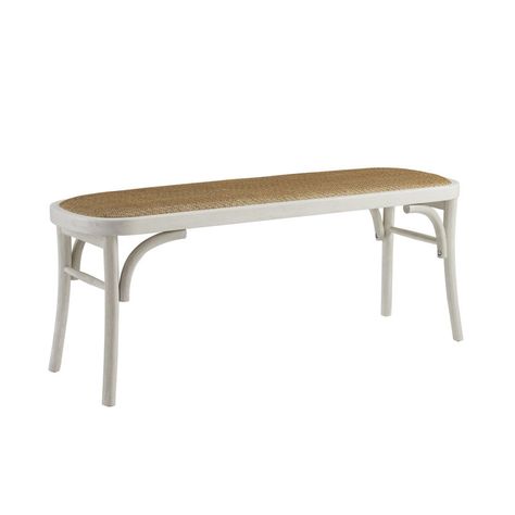 Bayou Breeze Alimatou Bench | Wayfair Solid Wood Benches, Bistro Style, Bench Decor, Living Room Entryway, Dining Benches, Foot Of Bed, French Countryside, Rustic White, Wood Bench