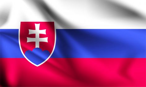 Slovakia Flag, Waving Flag, Blowing In The Wind, Card Designs, Slovakia, Eu Flag, A Series, The Wind, Premium Vector