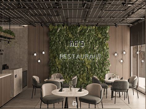 Coffee Bar Green, Restaurant Seating Design, Urban Furniture Design, Modern Restaurant Design, Bakery Design Interior, Vray Render, Coffee Shop Interior Design, Industrial Restaurant, Green Interior Design