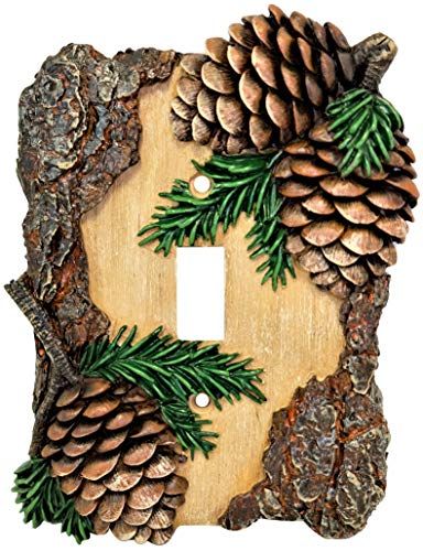 Cabin Style Decor, Cabin Forest, Log Decor, Lodge Style Home, Rustic Style Decor, Forest Lodge, Toggle Light Switch, Cabin Lodge, Woodland Decor