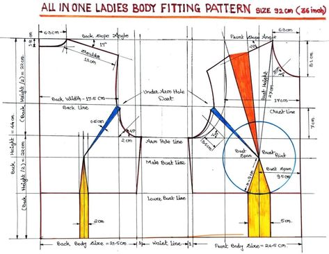 Sabyasachi Blouse Pattern Draft, Types Of Corsets, Types Of Darts, Basic Blouse Pattern, Pattern Drafting Tutorials, Teaching Sewing, Bra Sewing Pattern, Clothing Pattern Design, Dress Patterns Diy