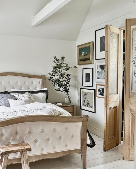 @cotswoldco shared a photo on Instagram: “Inspired by timeless French furniture design, every piece in our Camille Oak collection is given its limewash finish by hand. With its…” • Feb 8, 2022 at 5:32pm UTC French Furniture Design, Regency Interior, Modern Georgian, Bedroom Styling, Modern Country Style, Dado Rail, Oak Beds, Superking Bed, Mattress Dimensions