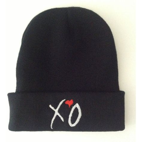 Embroidery Hats, Embroidery Heart, Hats Beanie, Hat Embroidery, Black Beanie, White Embroidery, Indie Brands, The Weeknd, Beanie Hat